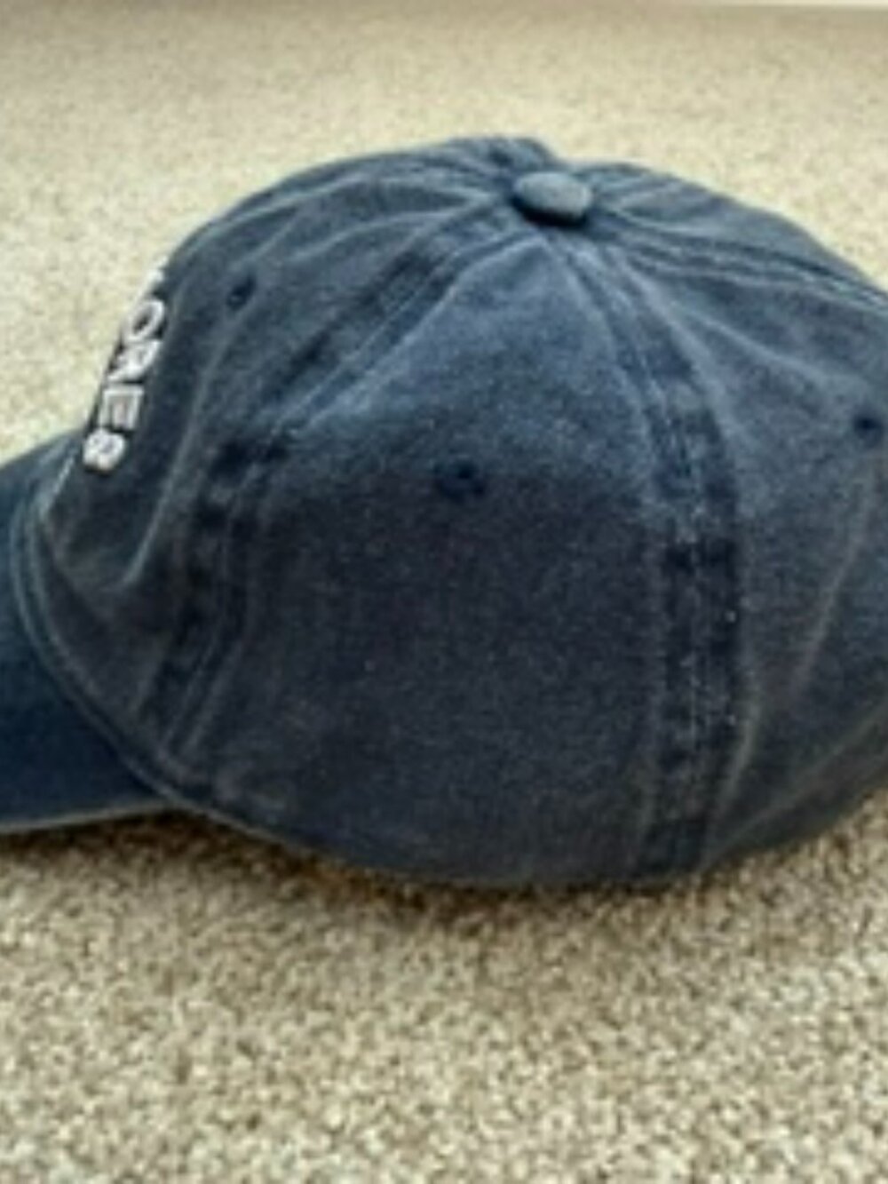 2 Baseball Caps Hats Relaxed Crown Vintage Distressed Washed Cotton - Picture 8 of 11